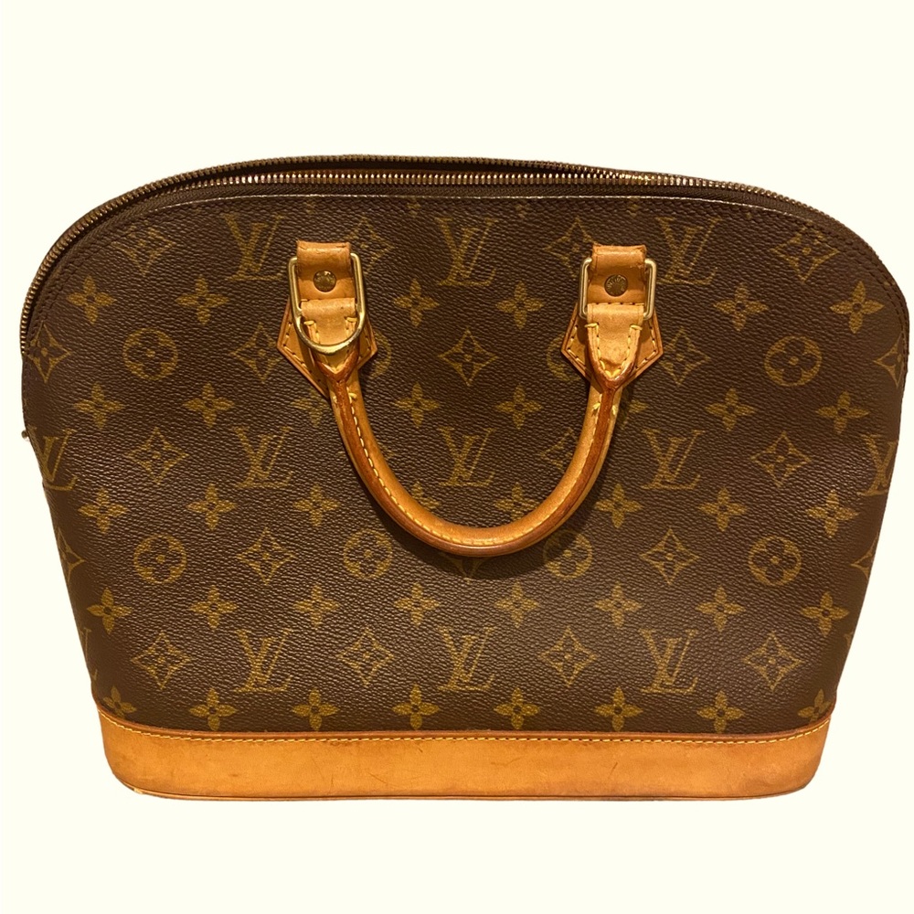 LV mono Alma brown bag